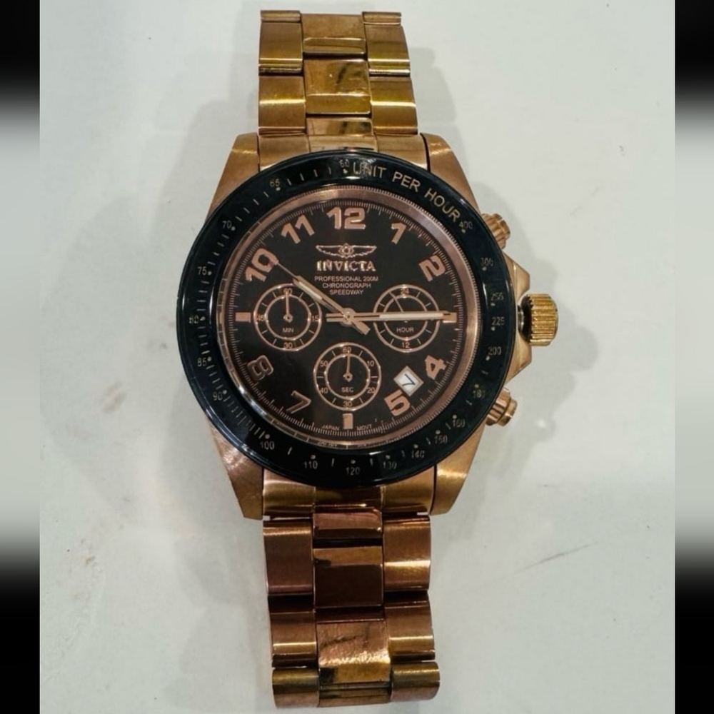 Invicta Gold and Black Men's Watch #10706